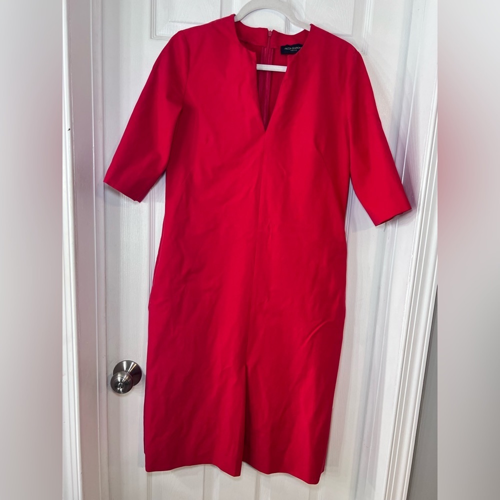 Piazza Sempione Bold Red Dress Size 40